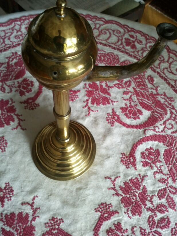 Orientalische Öllampe, Messing (Nr. 00085)