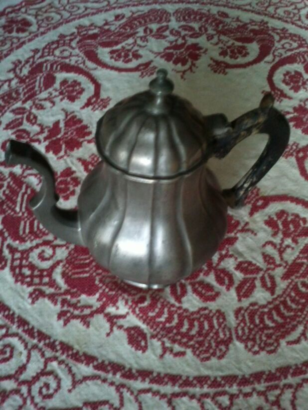 Zinnteekanne (Höhe ca. 30 cm) (00127)